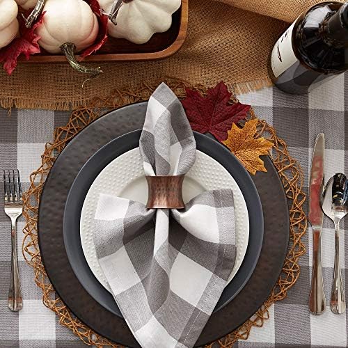 DII Buffalo Check Collection, Classic Farmhouse Tablecloth