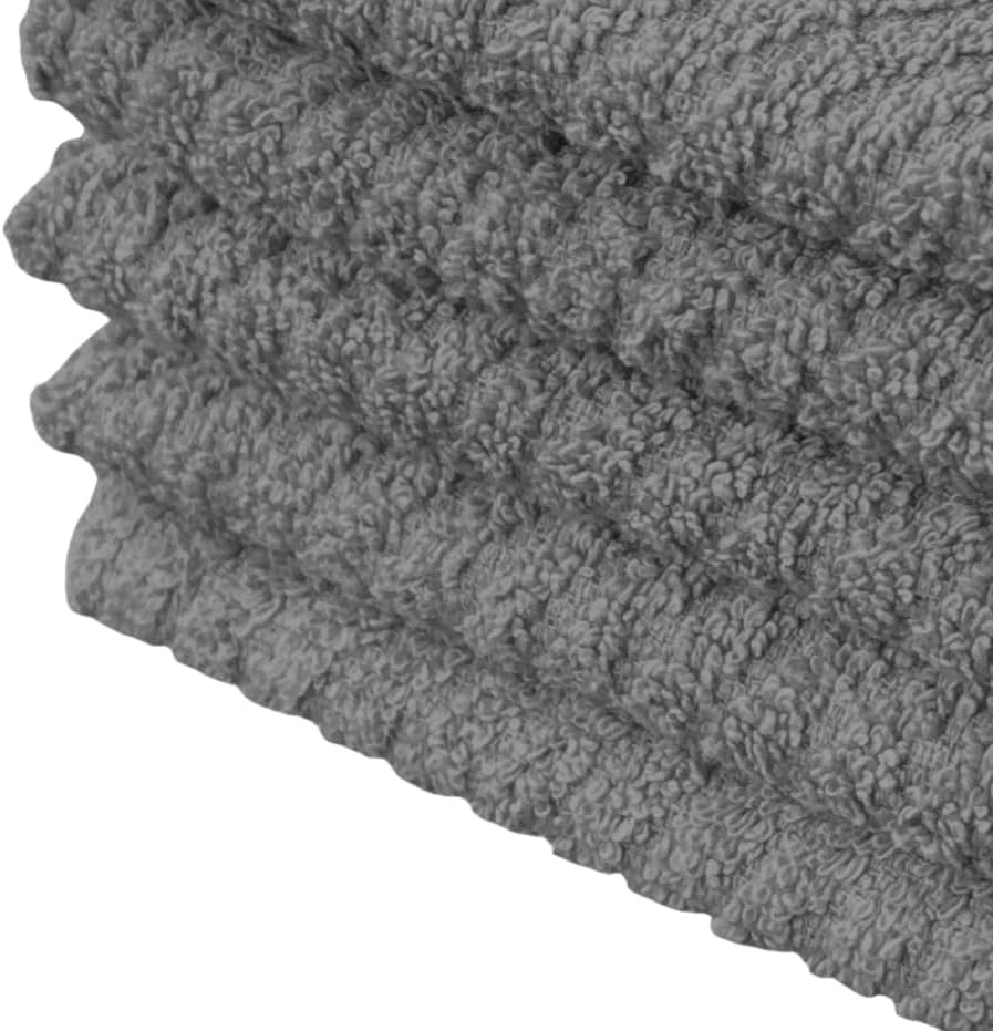 5 Pack, 100% Cotton Ribbed Terry Bar Mop for Kitchen, Highly