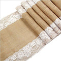 Awtlife 12 x 120 Inch Burlap Table Runner for Wedding Bridal Shower