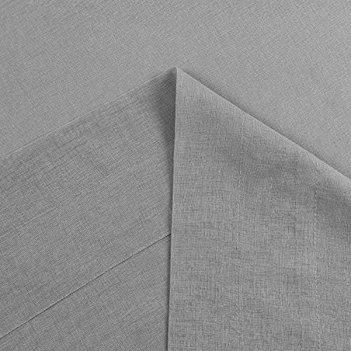 DWCN Semi Sheer Curtains, Grommet Top Window Curtains for Bedroom