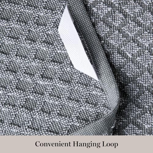 Martha Stewart Honeycomb Chambray Textured Kitchen Towel 4-Pack Set