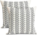 Decorative Throw Pillow Covers Set of 2 Black pillow covers 16x16 inch