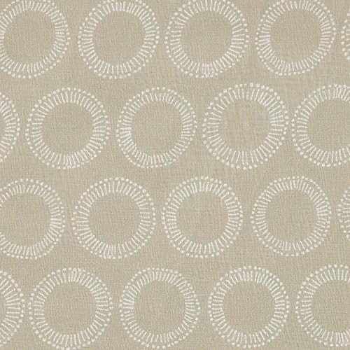 Deconovo Sheer Curtains 84 Inches Long Rod Pocket Sheer Drapes Circle