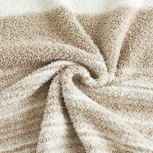 WRENSONGE Soft Throw Blanket for Couch-Cozy Reversible Knitted
