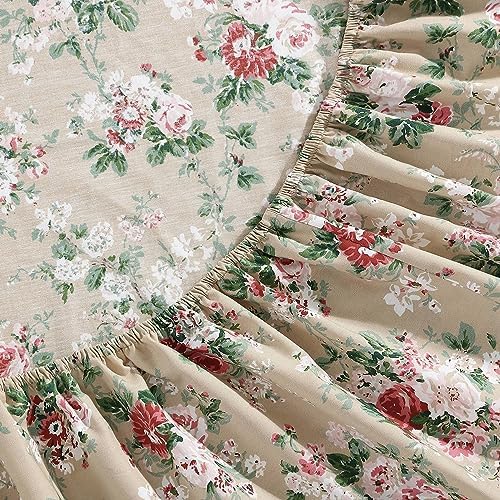 Laura Ashley - Twin Size Sheet Set with Fitted Sheet & Pillowcase