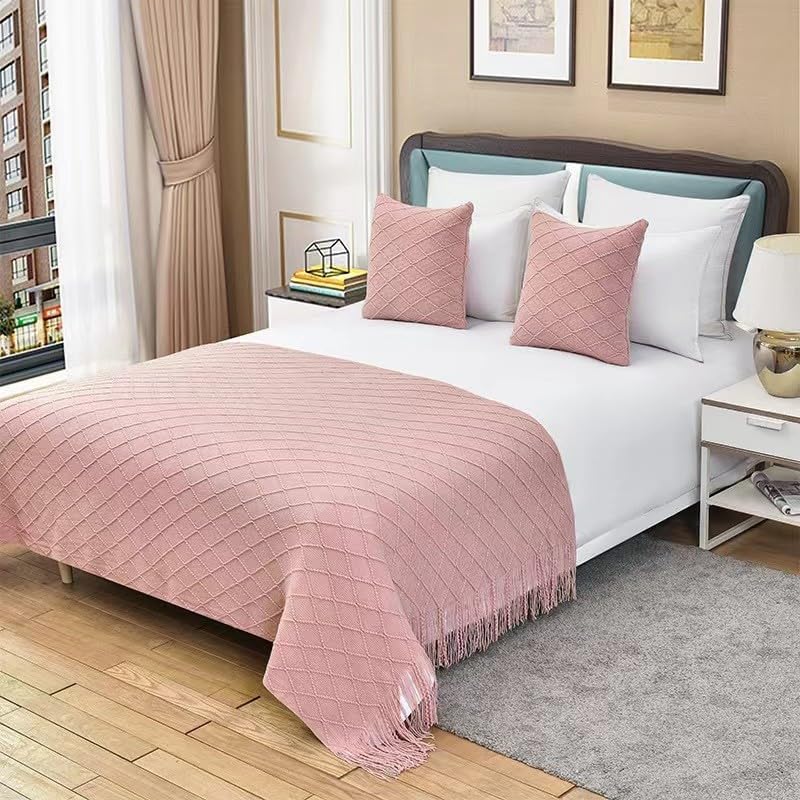 1PCS Throw Blanket Soft Couch Blanket for Yoga Home Decor,Beige White