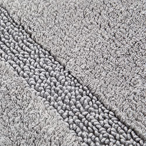 Nautica - Tufted Cotton Bath Runner, Soft & Absorbent Bath Rug, 22 x