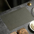 Rectangular Placemats Set of 10, PVC Table Mat Heat Resistant Non-Slip