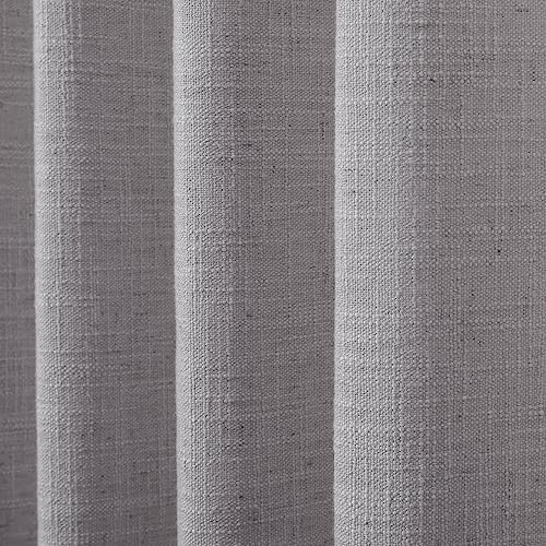 Drapifytex 56W x 108L Pinch Pleat Linen Blend Curtain 1 Panel Lined