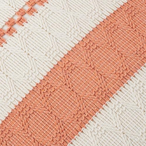 Fancy Homi Set of 2 Boho Coral Decorative Throw Pillow Cover 20x20