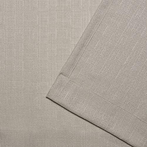Exclusive Home Loha Linen Braided Tab Top Curtain Panel Pair, 54"x63"