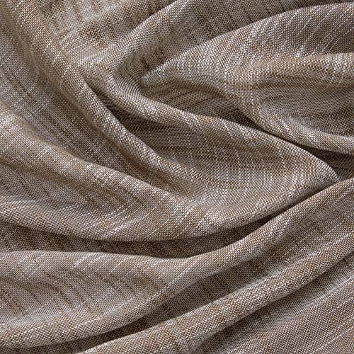 HLC.ME Madison Faux Linen Textured Semi Sheer Privacy Light Filtering