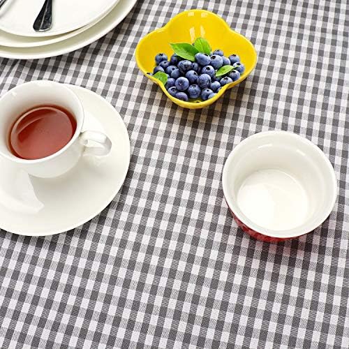 Tablecloths, Rectangle Vintage Table Covers Pure Cotton Gingham