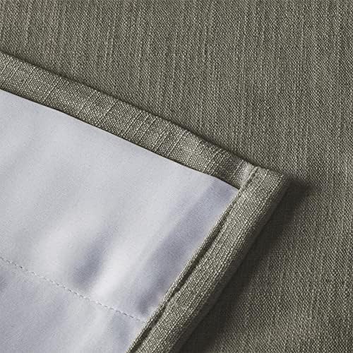 ChadMade Morden Grommet Nutral Linen Solid Color Drape 96 Inches Long
