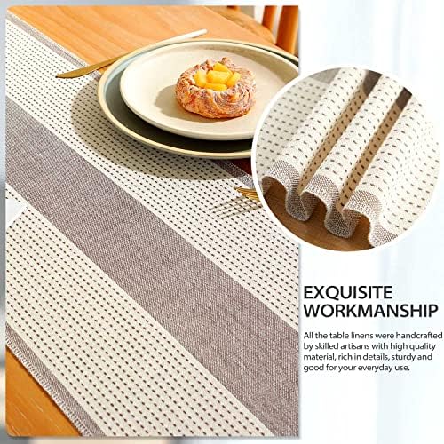 Rustic Farmhouse Table Runner 90 Iches Long Burlap Style 13“ x 90"
