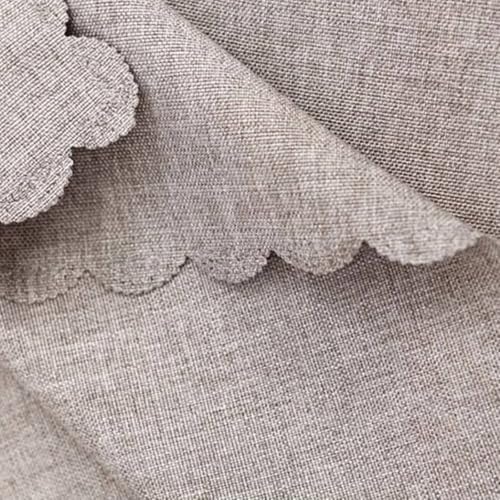 Cotton Linen Kitchen Table Cloth Square, Light Grey