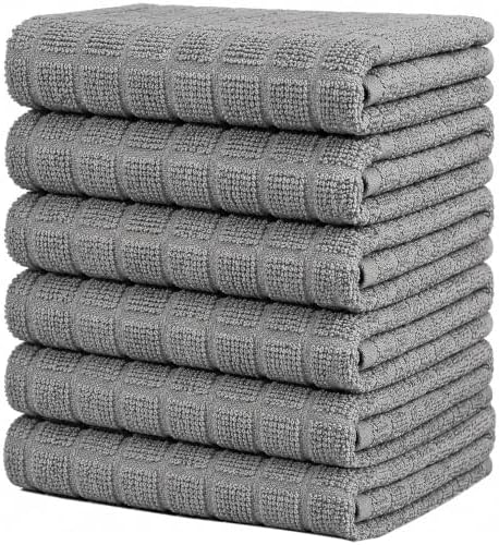 Bumble Kitchen Towels (6-Pack), 16"x28", 100% Cotton Dish Towels