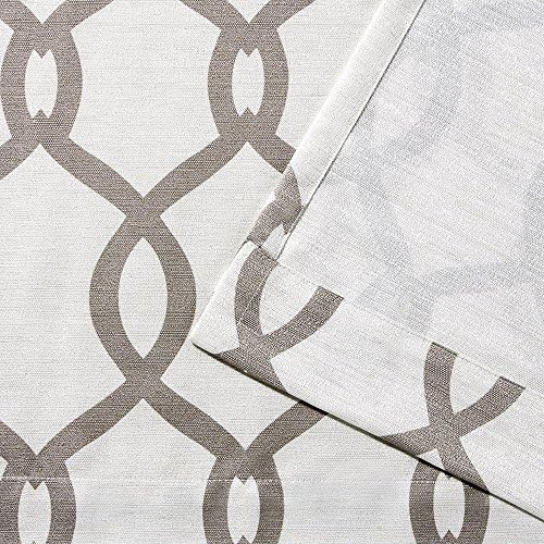 EXCLUSIVE HOME Kochi Light Filtering Linen Blend Grommet Top Curtain