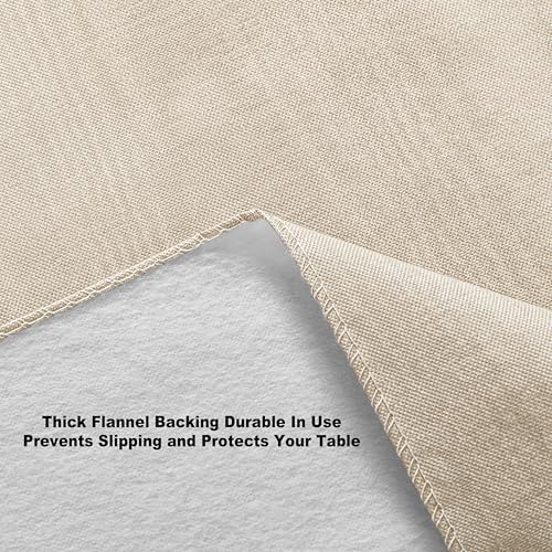 Newbridge Vinyl Flannel Backed Tablecloth, 52 x 70 Inch Rectangle