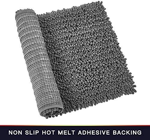 Walensee Large Bathroom Rug Non Slip Bath Mat (24x60 Inch Gery) Water