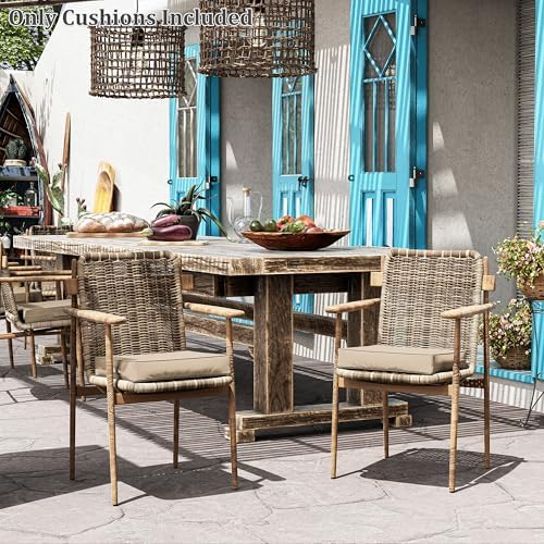 Patio Chair Cushions 17 x 16 x 3 Inch Waterproof Outdoor Seat Cushions