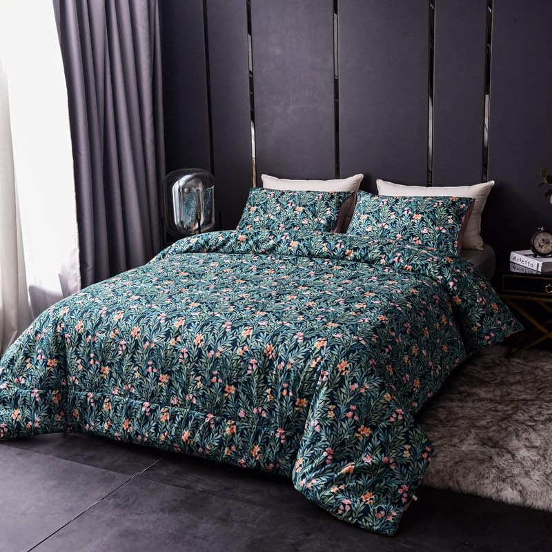 Cupocupa Duvet Cover Queen Size Set Boho Floral Pattern Duvet Cover