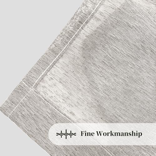 Light Gray Pinch Pleat Semi Sheer Curtains 40x84 Inch 2-Panel