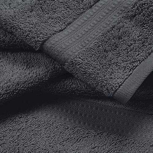 MyOwn 6 Piece Towel Set, 100% Combed Cotton - 2 Bath Towels, 2 Hand