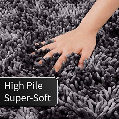 Yimobra Luxury Chenille Bath Rug, Extra Soft and Absorbent Shaggy