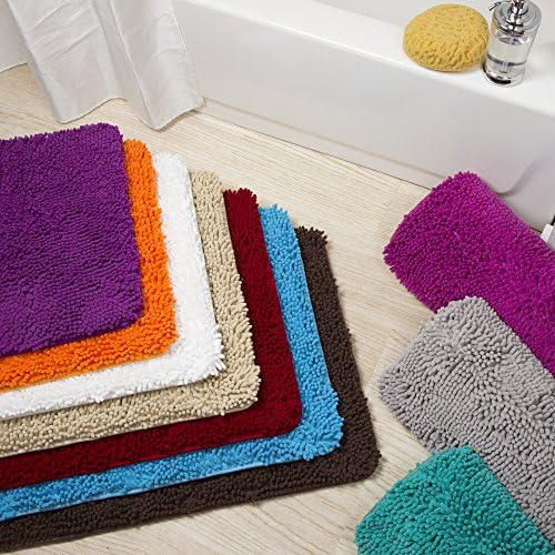 2 Piece Bathroom Rug Set - 32x21 Inch and 24x17 Inch Memory Foam Bath