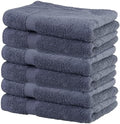 Hand Towels Set of 6 for Bathroom 100% Ring Spun Cotton