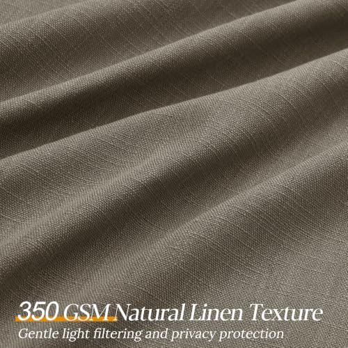 Chocolate Brown Linen Pinch Pleated Curtains 96 Inch Length 2 Panels