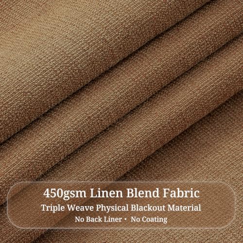 Rust Brown Curtains 84 Inches Long Pinch Pleat Blackout for