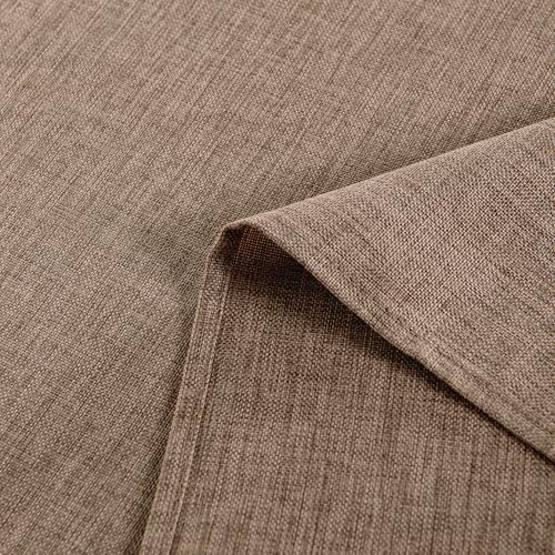 Hiasan Faux Linen Rectangle Tablecloth 52 x 70 Inch for Dining Room