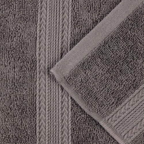 SUPERIOR Eco-Friendly Cotton 12-Piece Towel Set for Home, Dorm