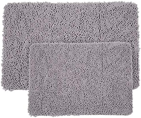 2 Piece Bathroom Rug Set - 32x21 Inch and 24x17 Inch Memory Foam Bath