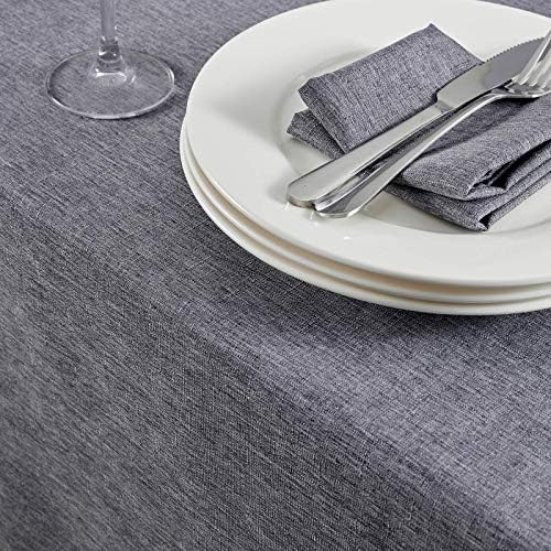 Mebakuk Rectangle Table Cloth Linen Farmhouse Tablecloth Waterproof