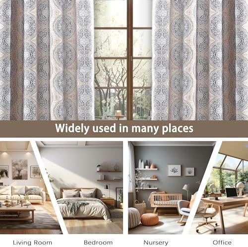 DriftAway Curtains for Bedroom Room Darkening Curtain 63 Inch