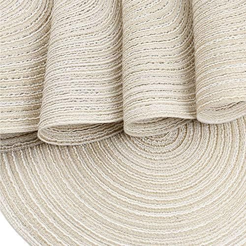 15 Inch Round Placemats Set of 6 Heat-Resistant Stain Resistant