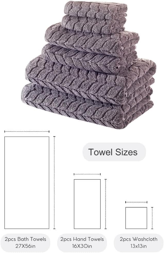 BAGNO MILANO Turkish Cotton Hand & Bath Towels - Plush, Ultra