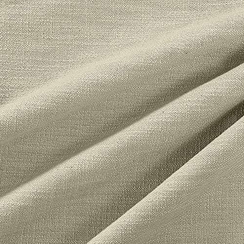 ChadMade Linen Blend Texture Tab Top Room Darkening Curtain for Living