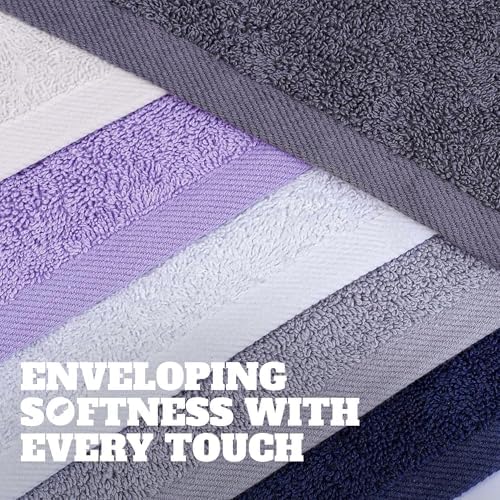 White Classic Wealuxe Multi Washcloths 48 Pack - 600 GSM 100%