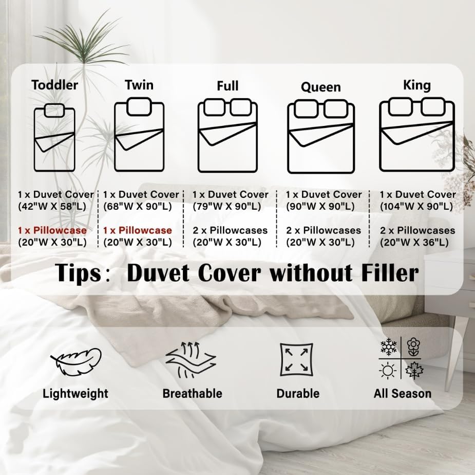 Manfei Neutral Checkerboard Duvet Cover Set,Simple Block Comforter