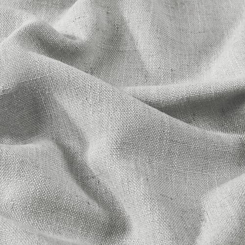 Vision Home Light Gray Pinch Pleated Full Blackout Curtains Linen