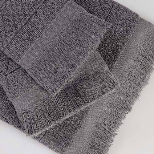 SUPERIOR Cotton 8 Piece Towel Set, Quick Dry, Bathroom Essentials