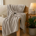INFLAG Fleece Throw Bed Throw Blanket (60"x80",Gray)