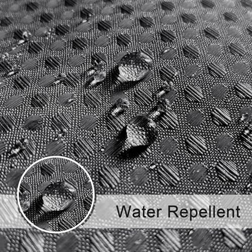 BBiggood Charcoal Grey Shower Curtain, Waffle Weave Shower Curtain for