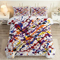 King Duvet Cover Set Soft Microfiber Graffiti Lines