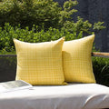 Kevin Textile Outdoor Waterproof 18x18 Inch Pillow Covers 2 Pack
