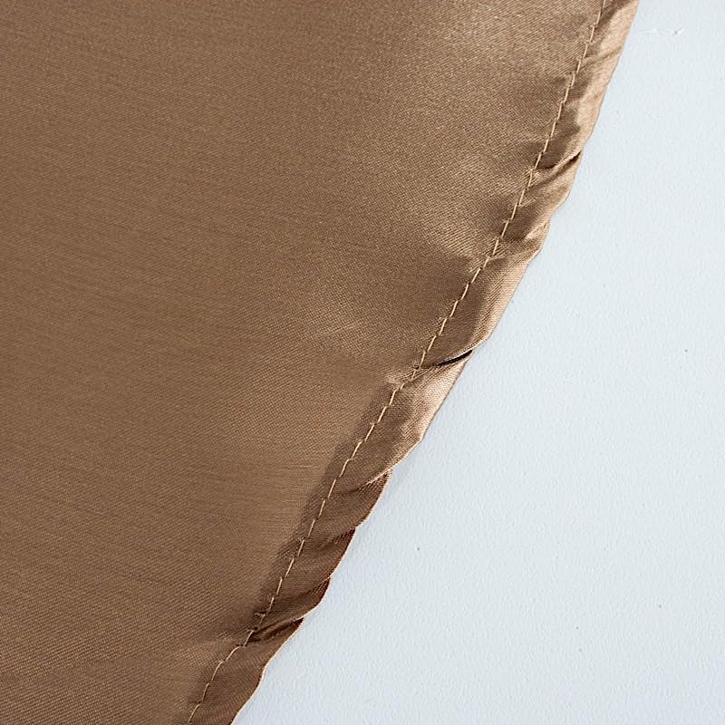 10 pcs 12 x 108 inch Taupe Satin Table Runners Wedding Table Top Party